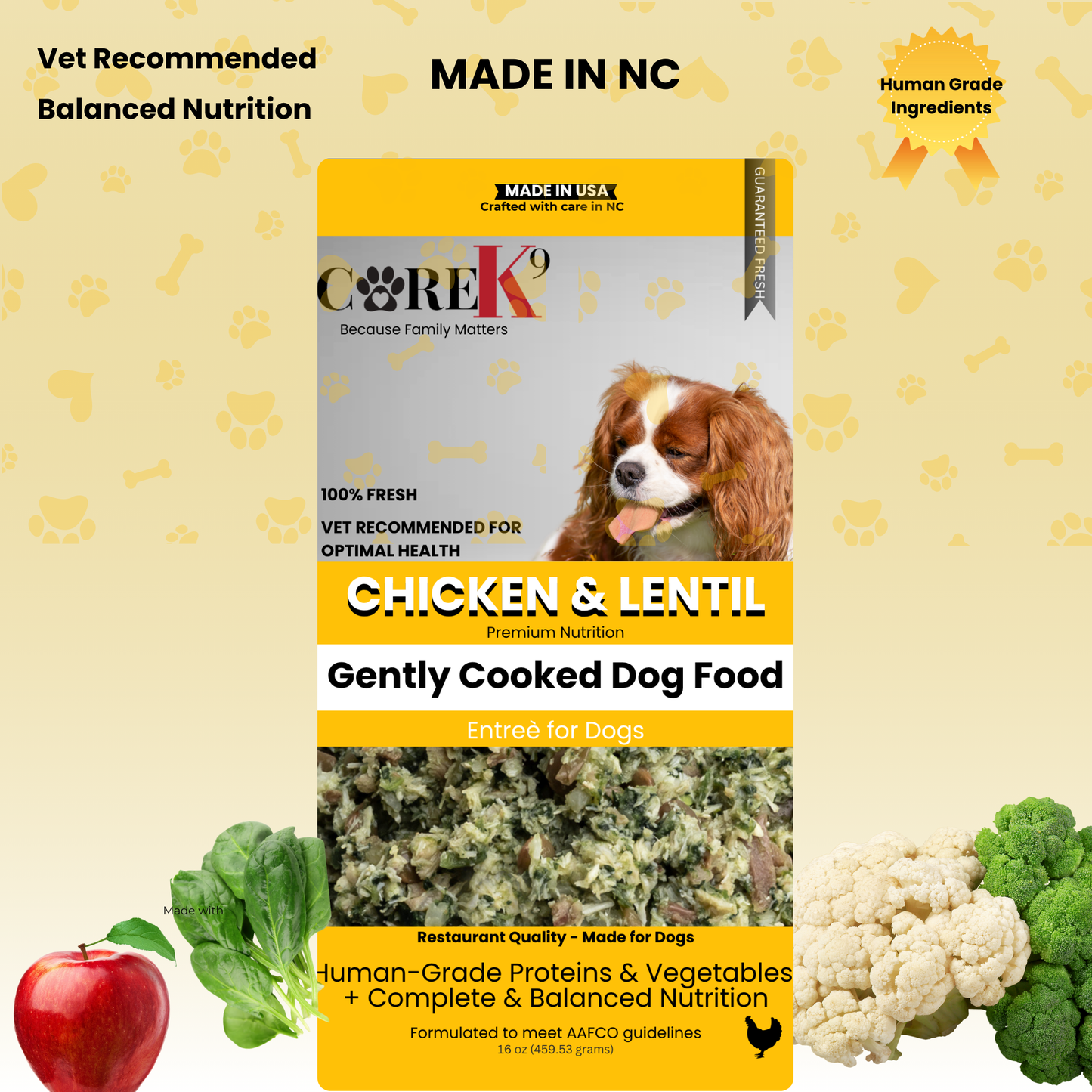 Chicken & Lentil Entree for Dogs-Wholesale