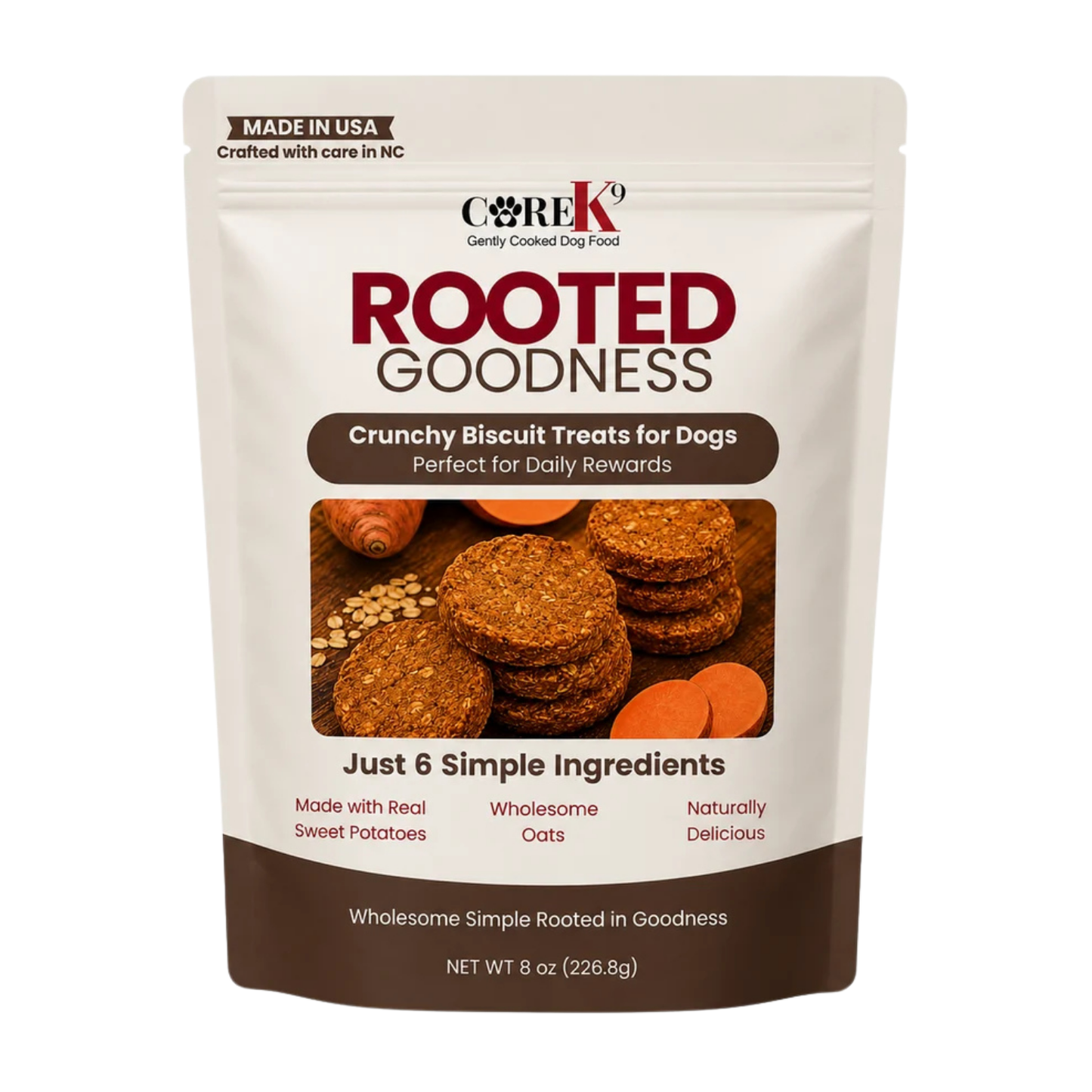 Rooted Goodness - Sweet Potato & Oat Crunchy Biscuits