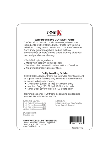 Bone Builder Training Treats 4 oz
