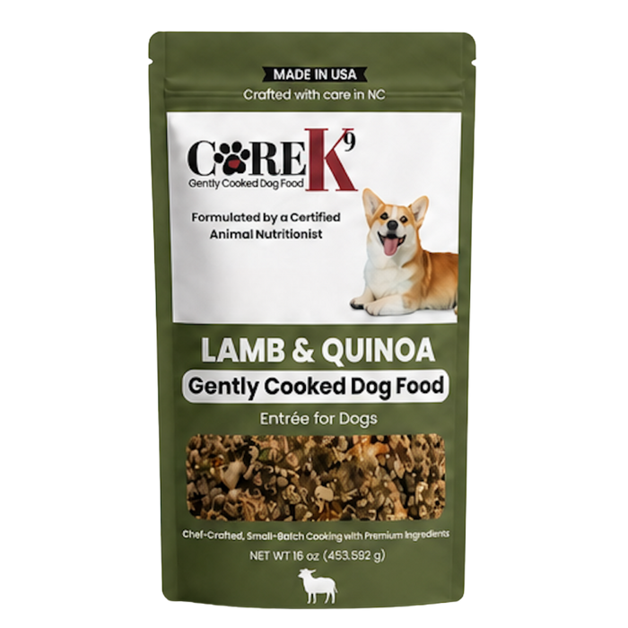 CORE K9 Lamb and Quinoa gently cooked dog food