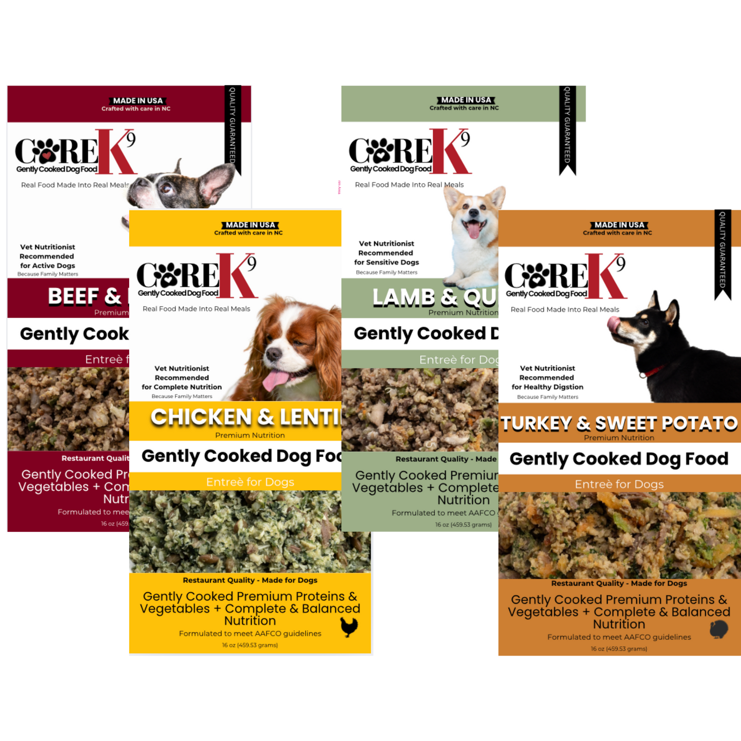 CORE K9 4-lb Variety Pack (Beef, Chicken, Lamb & Turkey)